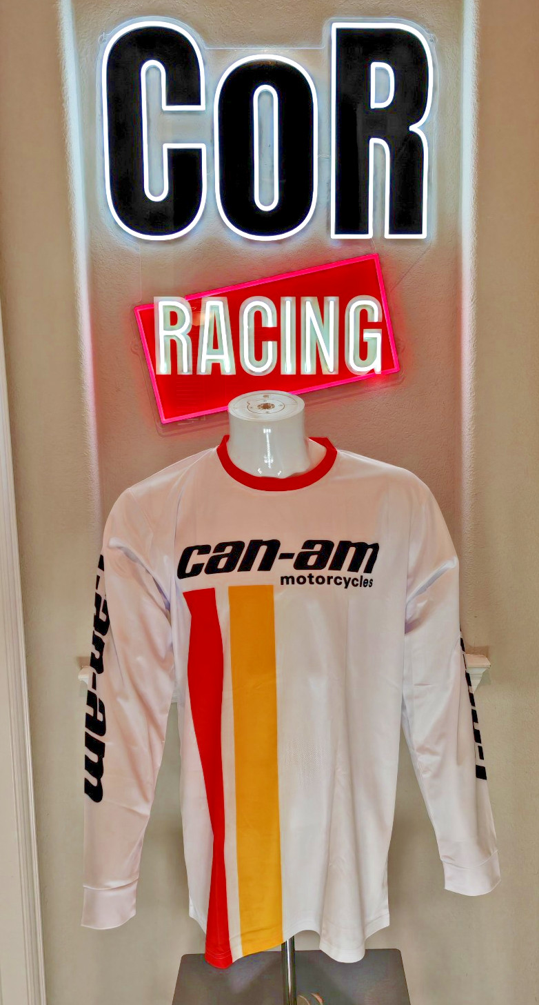 New Reproduction Vintage CAN-AM Shirt, MX Motocross Twinshock Jersey New Reproduction Vintage CAN-AM Shirt, MX Motocross Twinshock Jersey