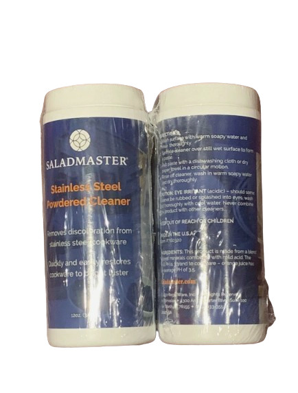 Saladmaster 2x Surface Cleaner Powder 12oz Cookware Pots Pans Stainless NEW Saladmaster 2x Surface Cleaner Powder 12oz Cookware Pots Pans Stainless NEW
