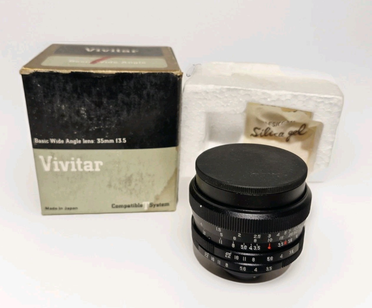 VIVITAR WIDE-ANGLE LENS 35mm f/3.5 ~ COMPATIBLE T SYSTEM ~ NEW IN BOX NOS ~ READ
