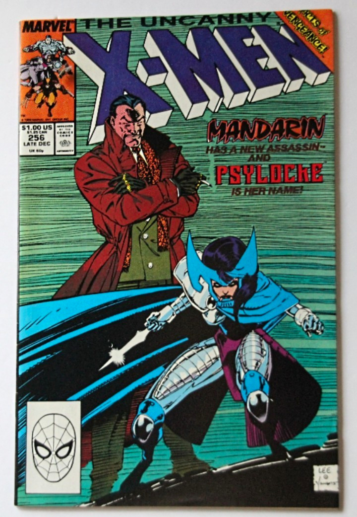 Marvel The Uncanny X-Men #256 Mandarin Psylocke Jim Lee Copper Age Comic