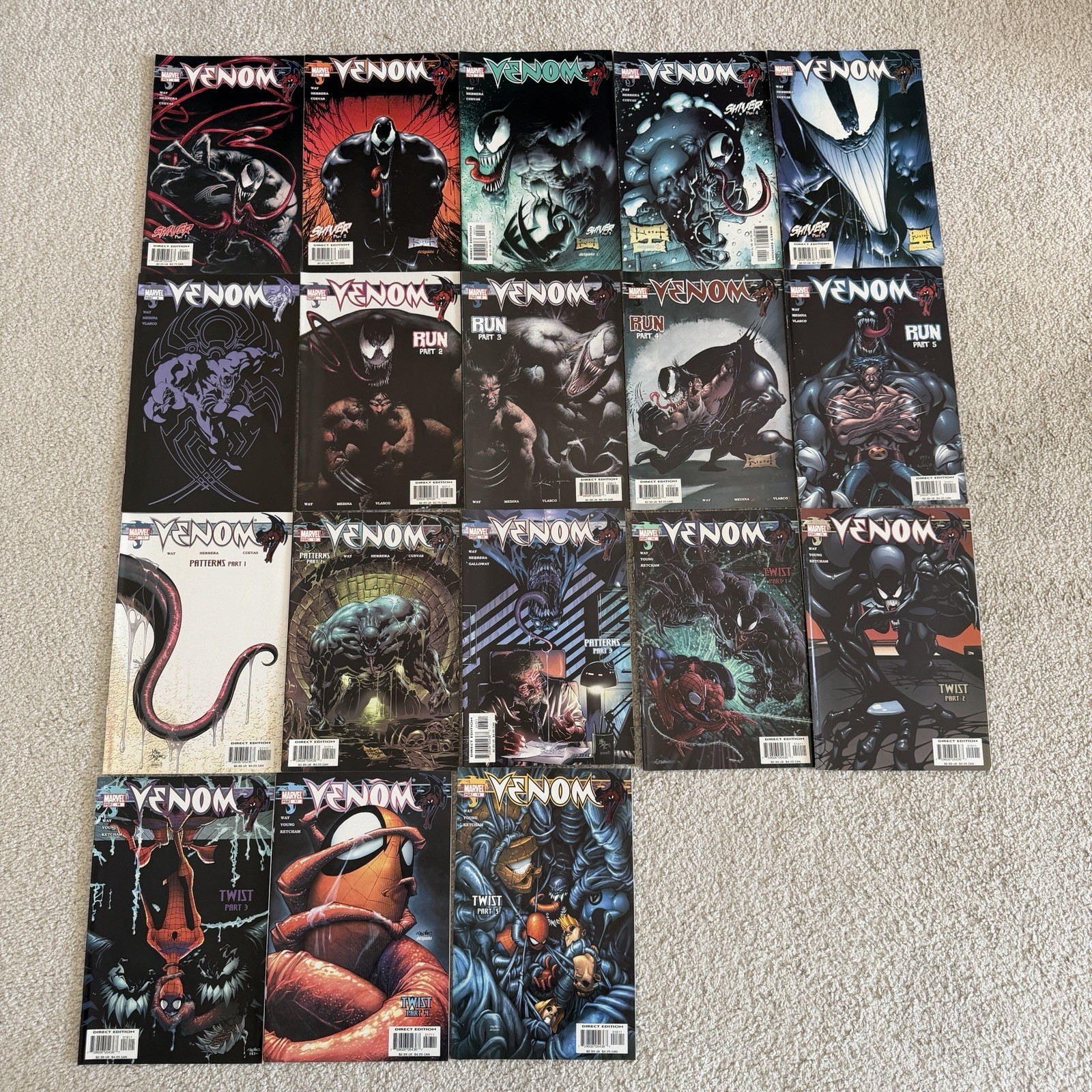 Marvel Comics VENOM #1-18 Complete 2003 Series Sam Keith Skottie Young Marvel Comics VENOM #1-18 Complete 2003 Series Sam Keith Skottie Young