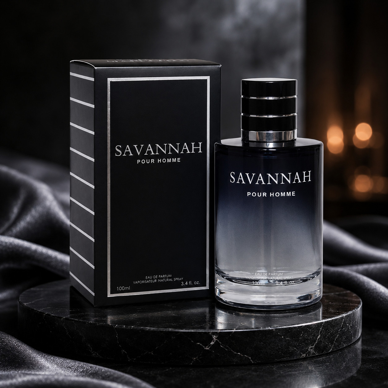Savannah Pour Homme Eau de Parfum Spray 3.4 oz 100 ml
