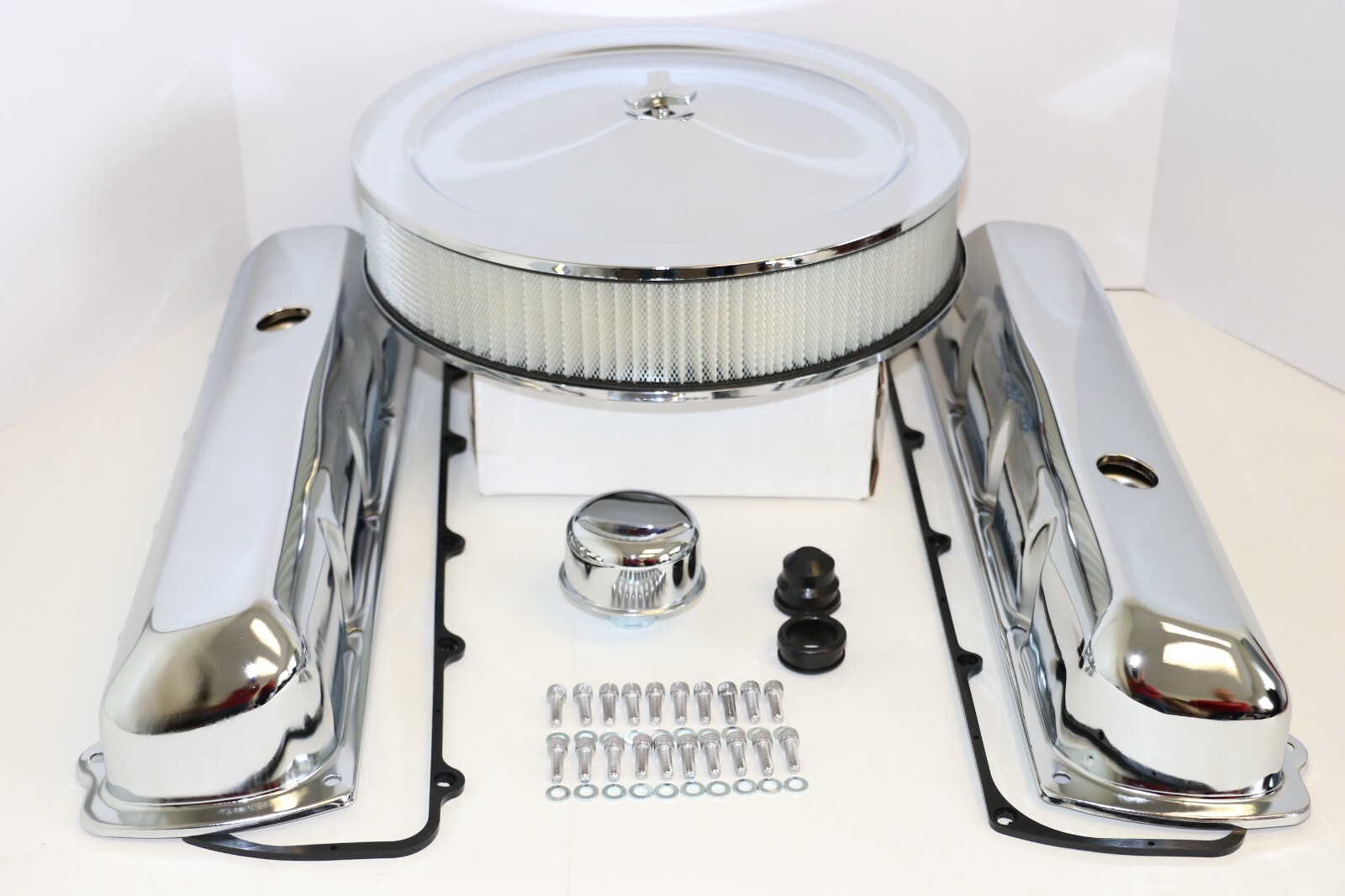 Oldsmobile Chrome Engine Dress Up Kit Valve Covers 14\
