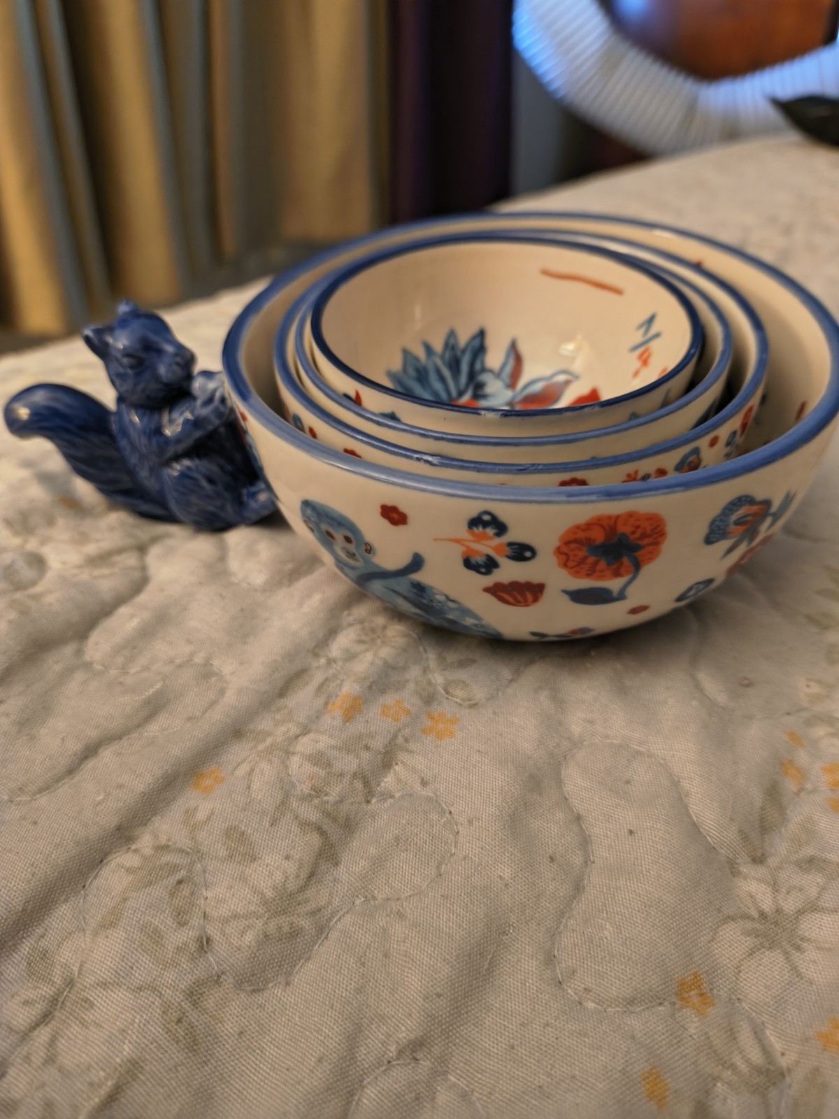 Anthropologie Nathalie Lete Nesting Animal Floral Set 4 Measuring Cups Squirrel Anthropologie Nathalie Lete Nesting Animal Floral Set 4 Measuring Cups Squirrel