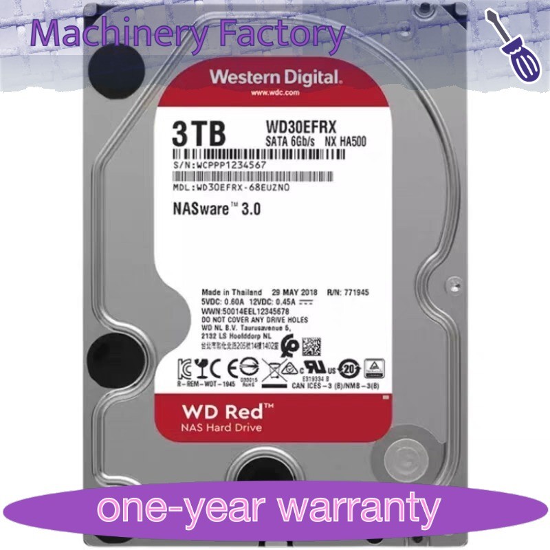 1PCS Western Digital 3TB WD30EFRX NASware 5400RPM SATA 3.5 1PCS Western Digital 3TB WD30EFRX NASware 5400RPM SATA 3.5
