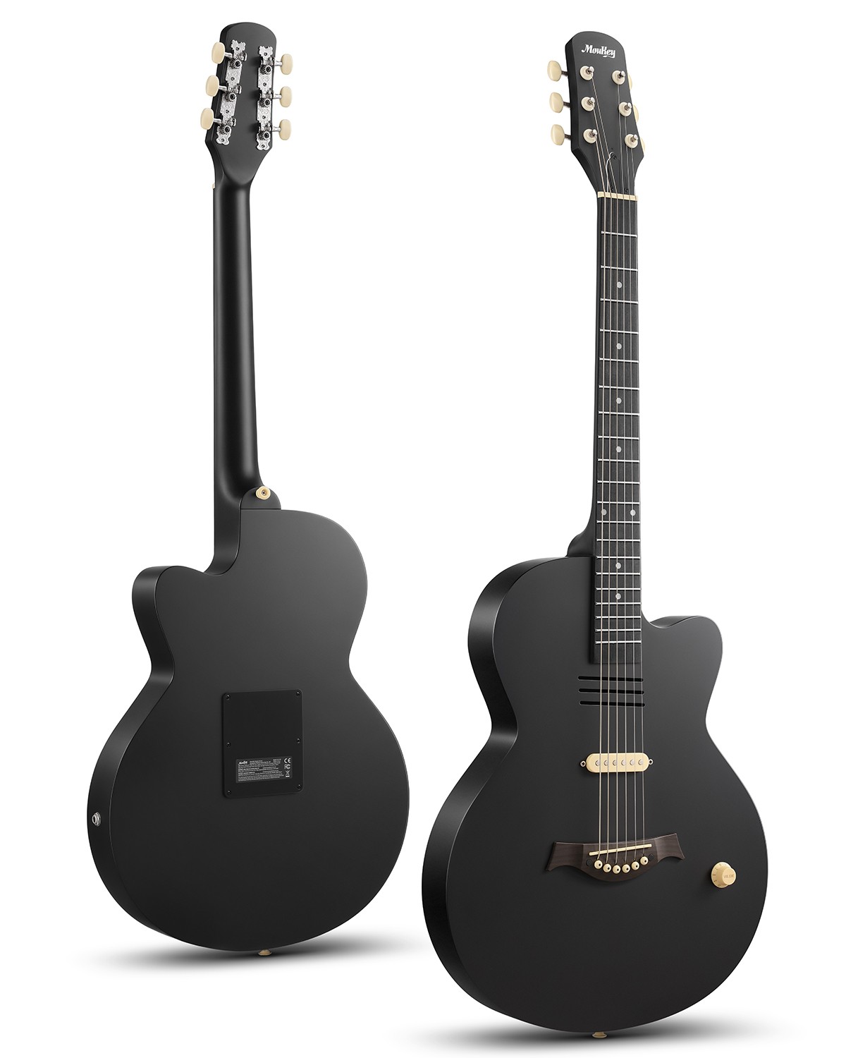 Moukey BCC-100 Acoustic Electric Guitar S Pickup Volume Knob With Gig Bag Strap Moukey BCC-100 Acoustic Electric Guitar S Pickup Volume Knob With Gig Bag Strap