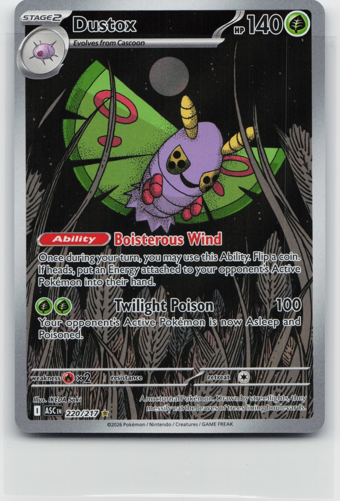Dustox Holo Illustration Rare ME: Ascended Heroes 220/217 NM
