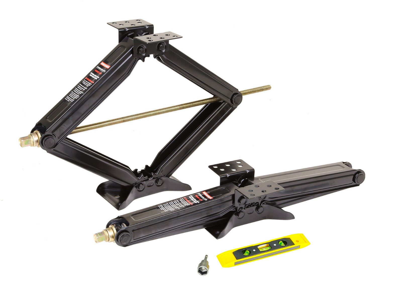 Set 2 ROCKMAN RV CamperTrailer Stabilizer Leveling Scissor Jack Kit 24\