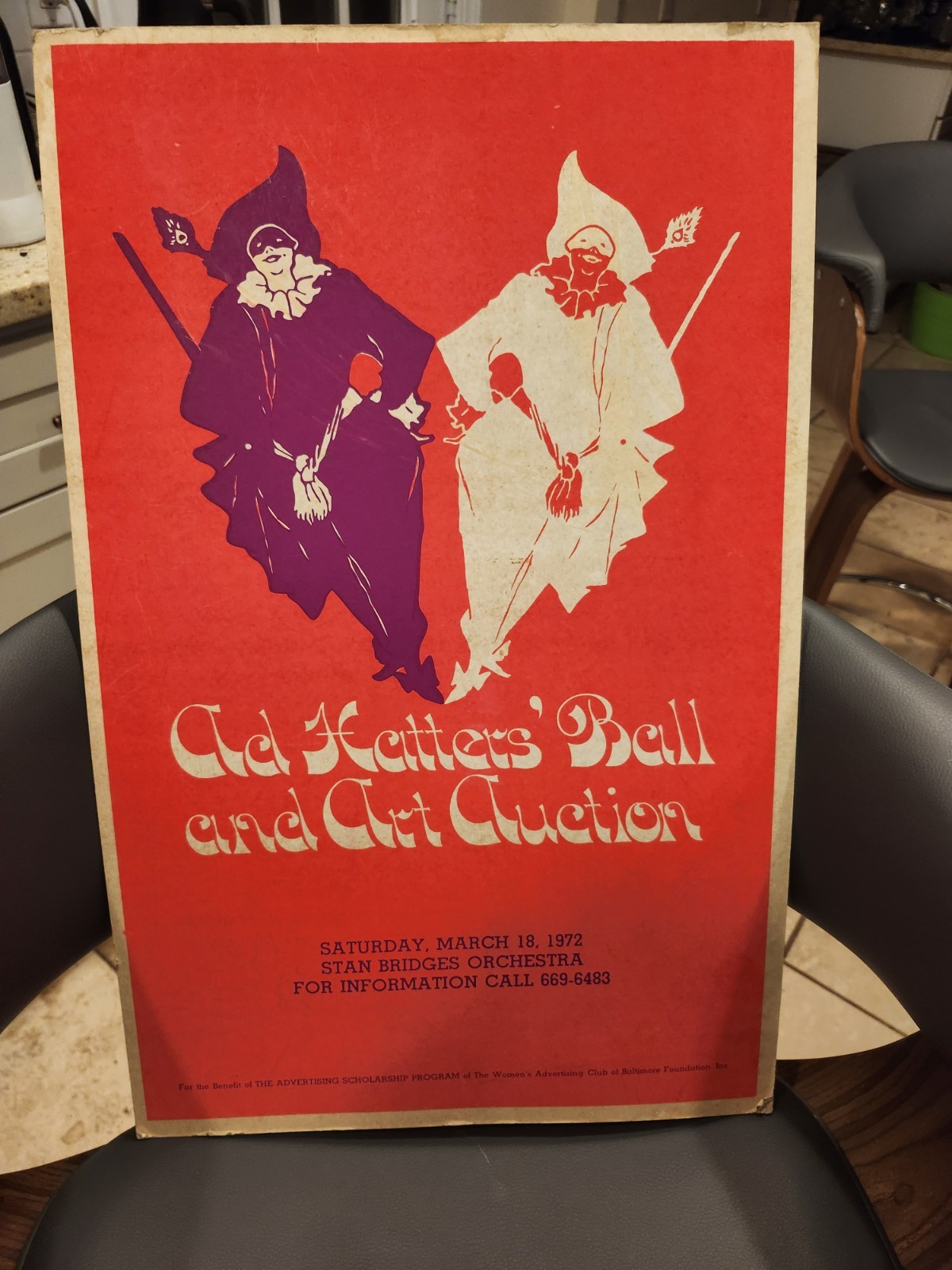 1972 posterboard advertisement for Baltimore \