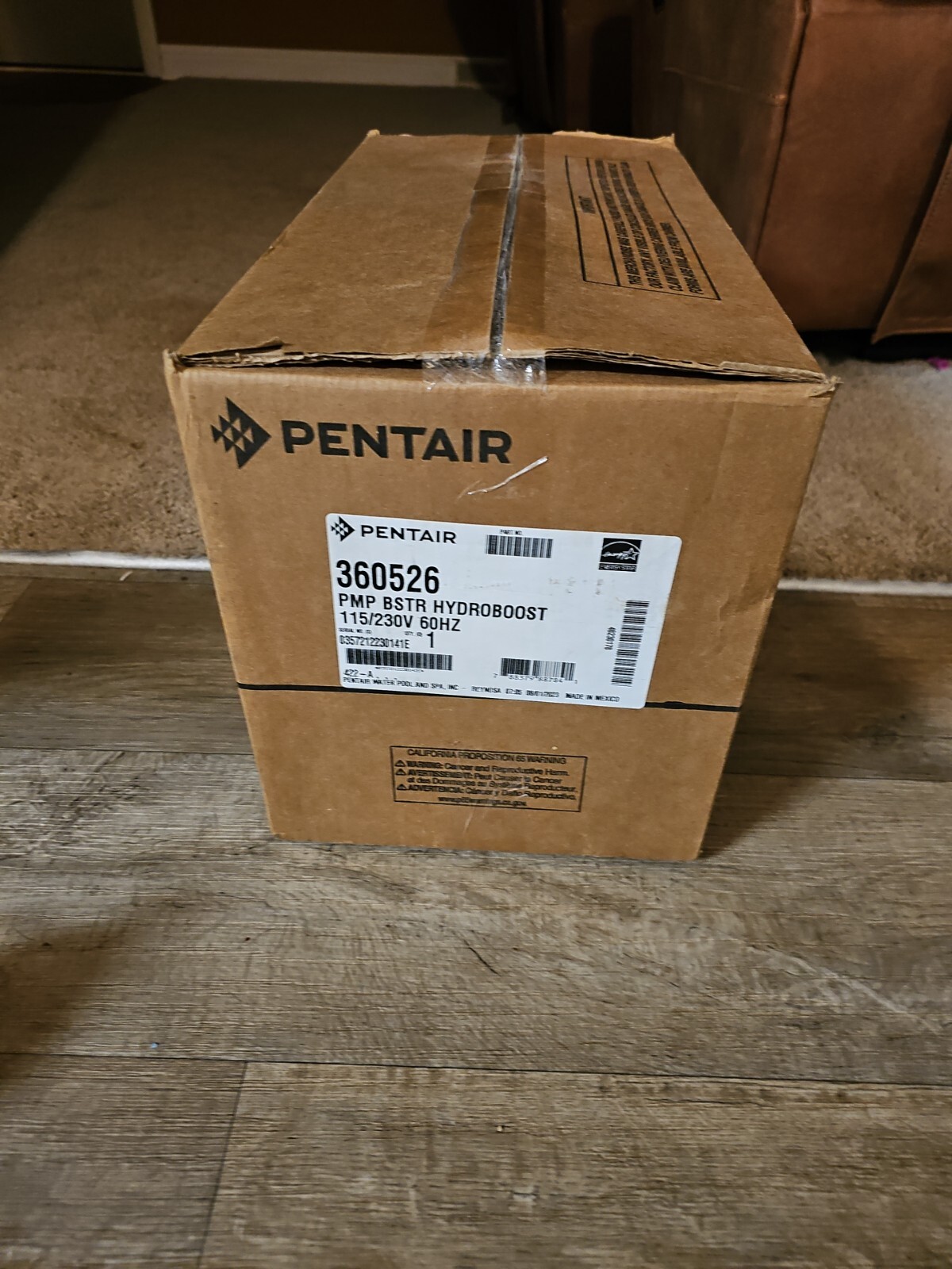 PENTAIR 360526 HydroBoost BOOSTER PUMP .8THP 115/230V *BRAND NEW* PENTAIR 360526 HydroBoost BOOSTER PUMP .8THP 115/230V *BRAND NEW*