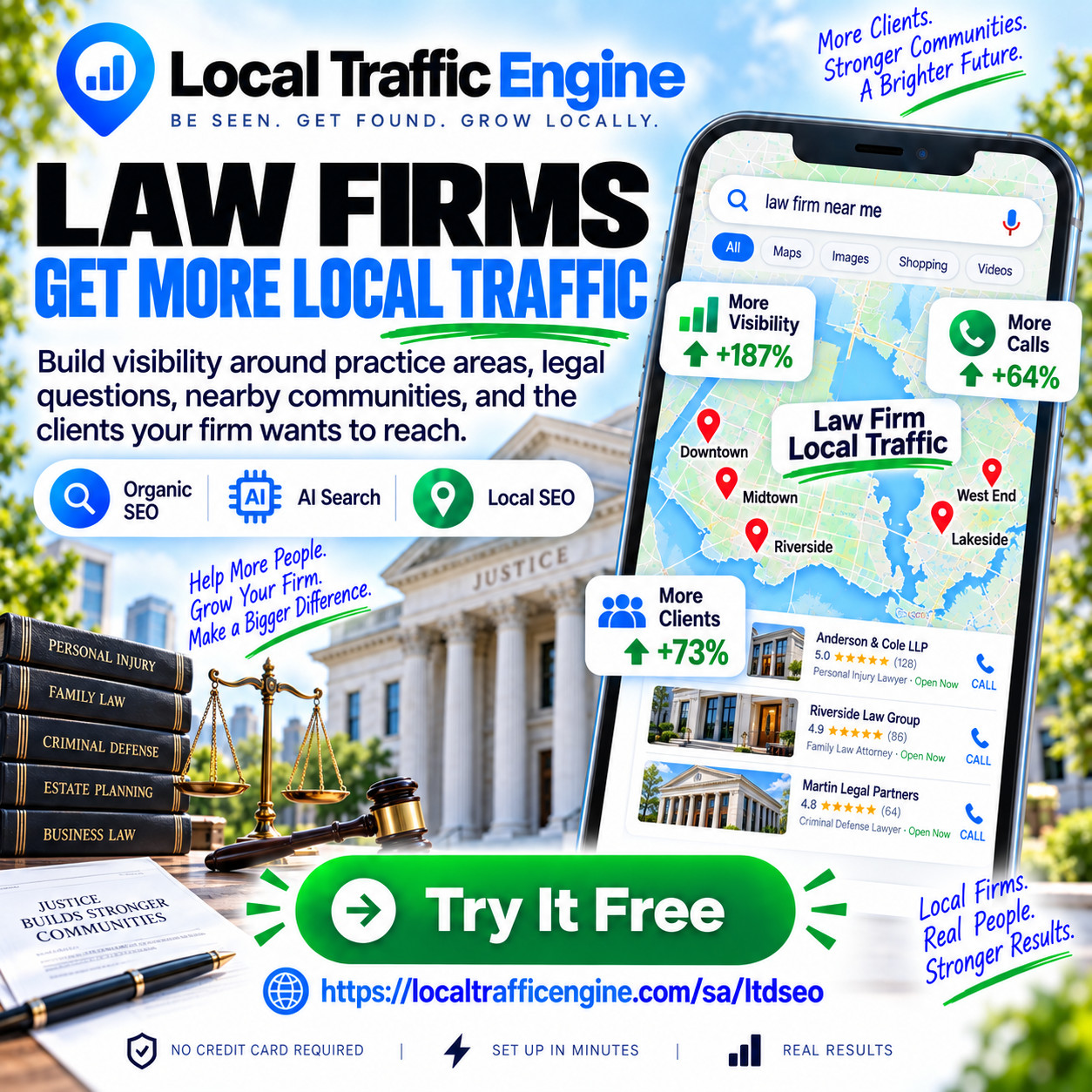 Get More LAW FIRMS Clients To Website– Lifetime SEO Service + 10-Day Free Trial