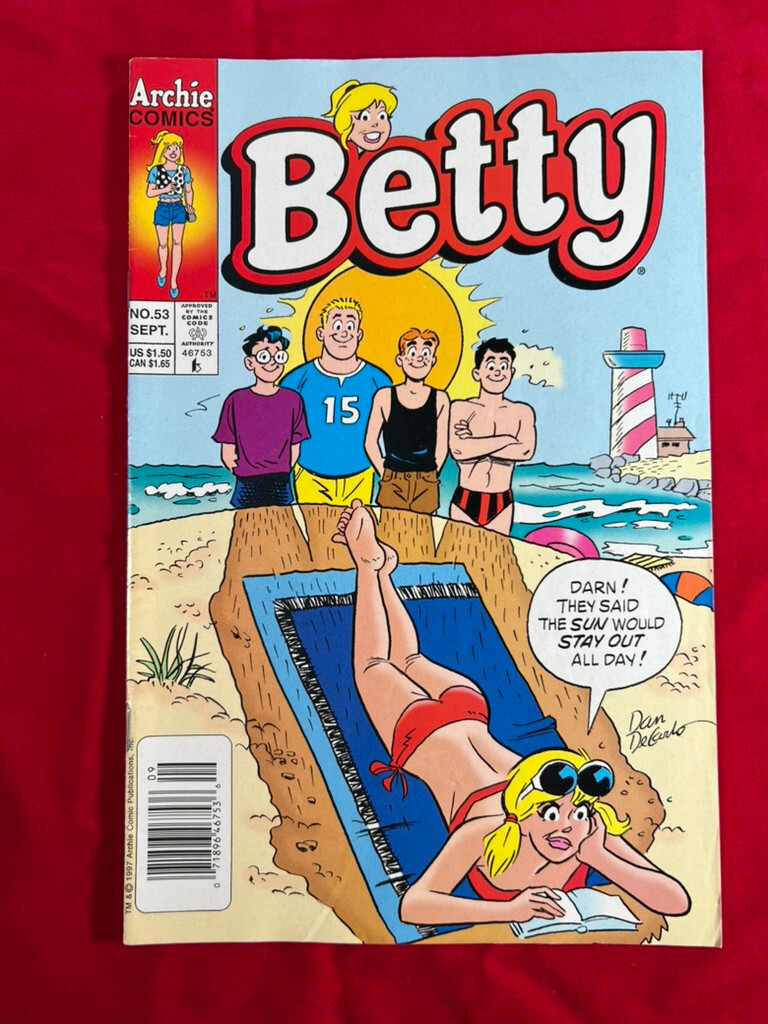 Betty #53 (Archie 1997) Dan DeCarlo Bikini Cover Newstand Copy Beauty