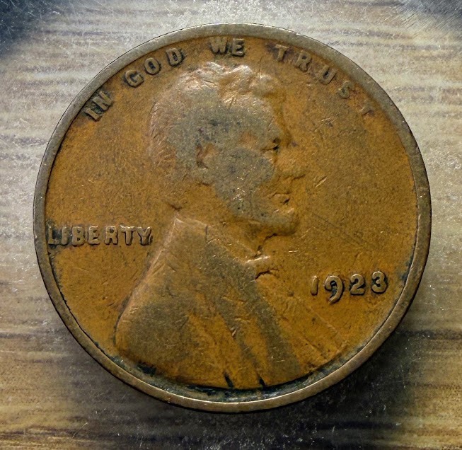 1923-P Lincoln Wheat Cent - Actual Coin Shown -  & Tracking INV#118
