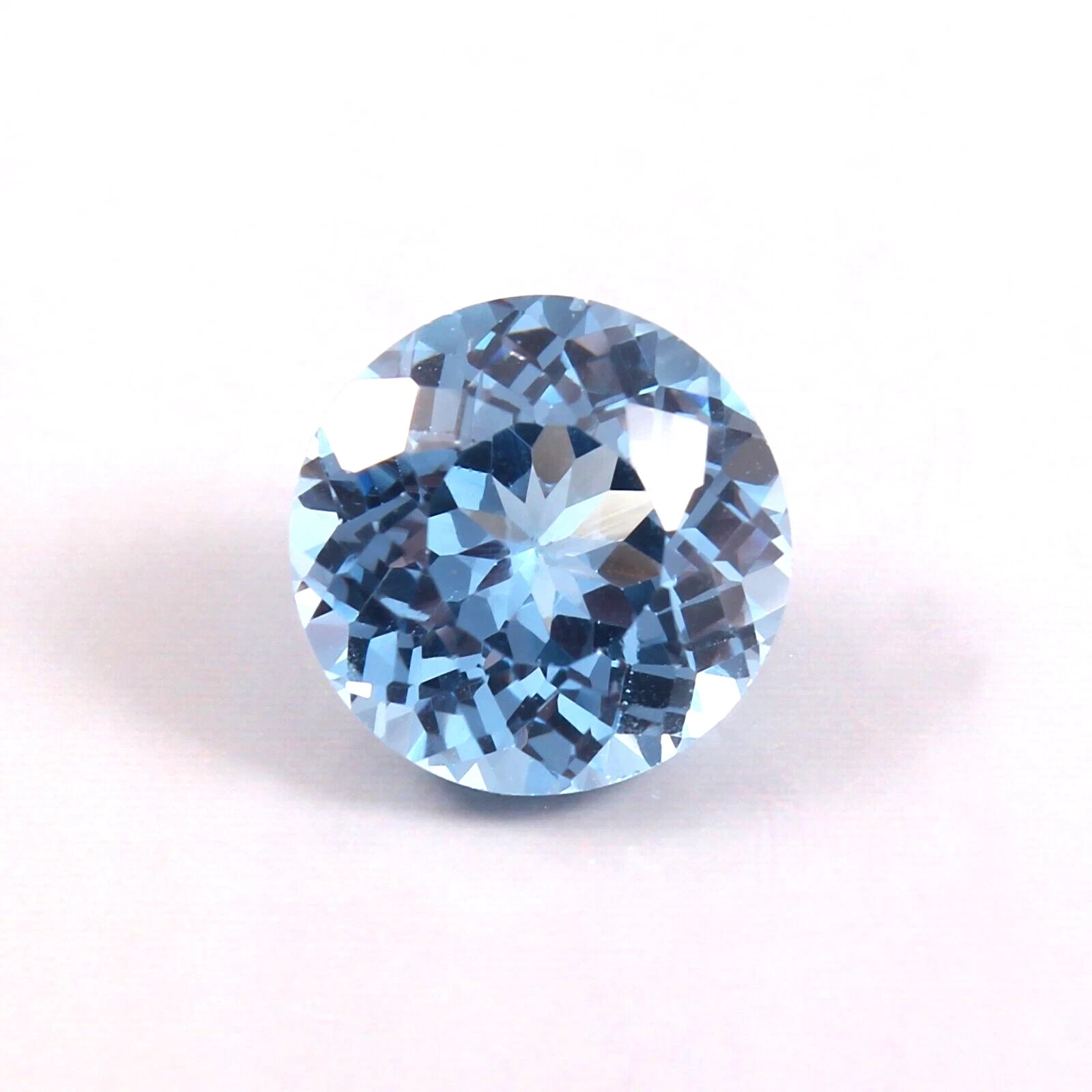 AAA 5.40 Ct Natural Striking Santa Maria Blue Aquamarine Loose Round Gemstone