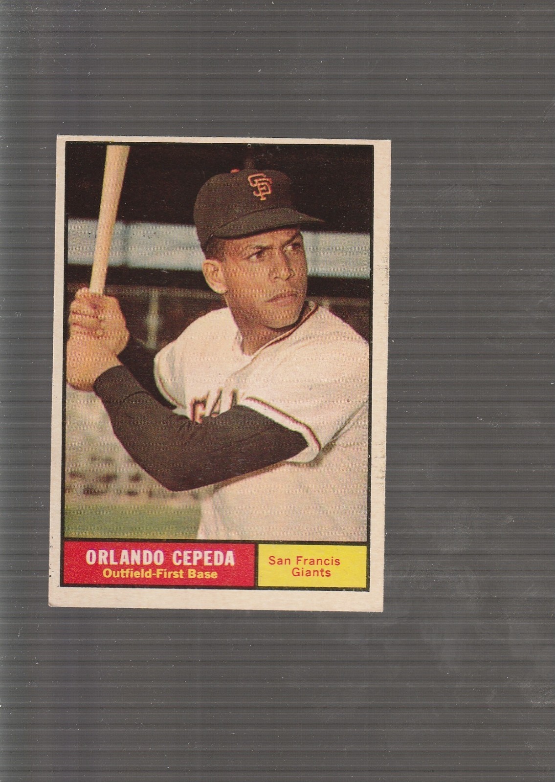 1961 TOPPS # 435 ORLANDO CEPEDA HOF SHARP EXMT 1961 TOPPS # 435 ORLANDO CEPEDA HOF SHARP EXMT