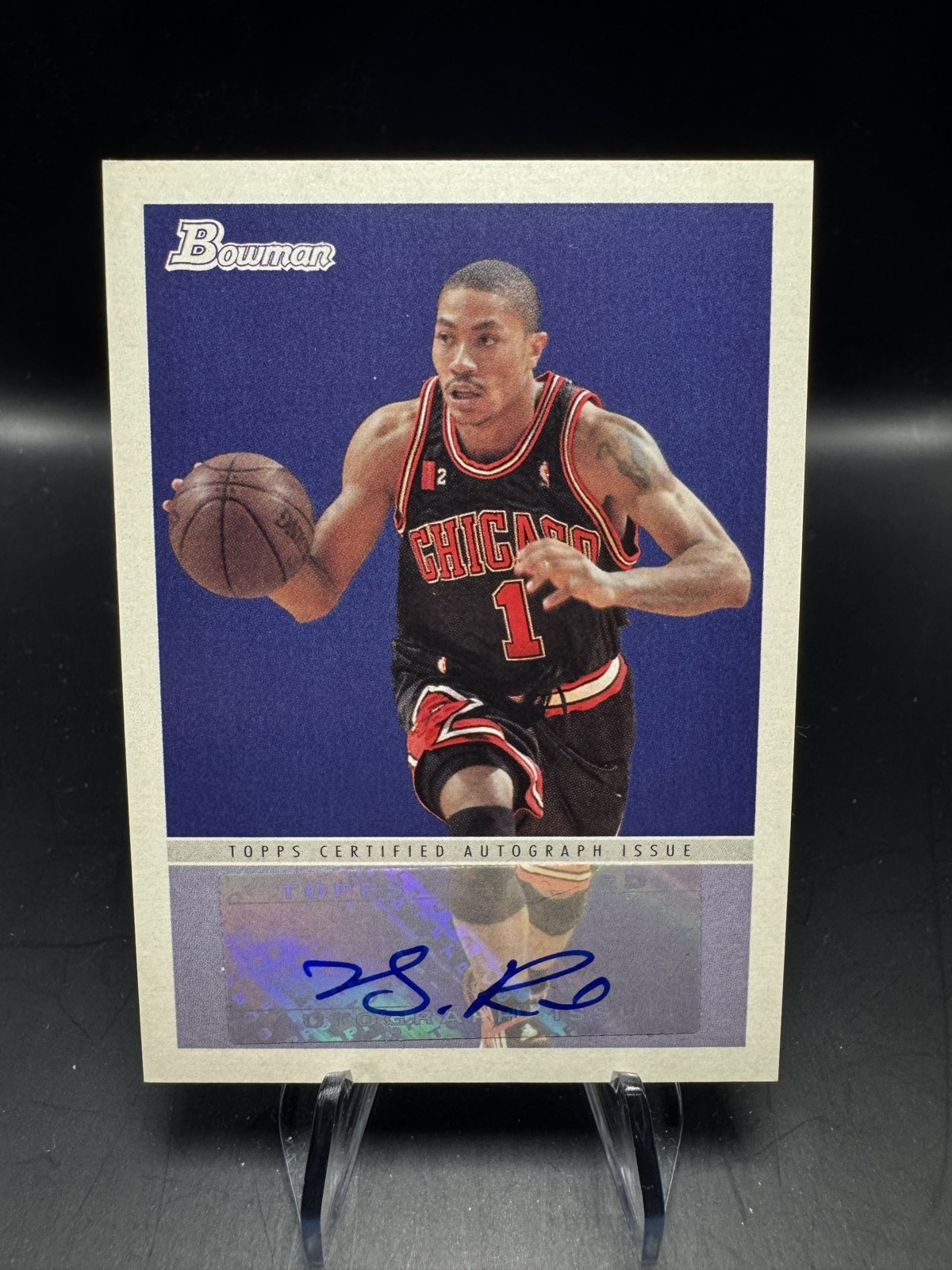 2009-10 Bowman \'48 - \'48 Autographs Derrick Rose #48A-DR Auto Bulls MVP 2009-10 Bowman \'48 - \'48 Autographs Derrick Rose #48A-DR Auto Bulls MVP