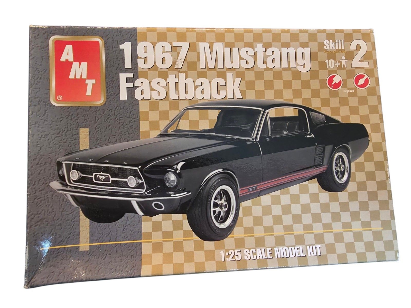 2002 AMT Ertl 1967 Mustang Fastback 1:25 Scale Model Kit #38560 Ford Car MODEL 