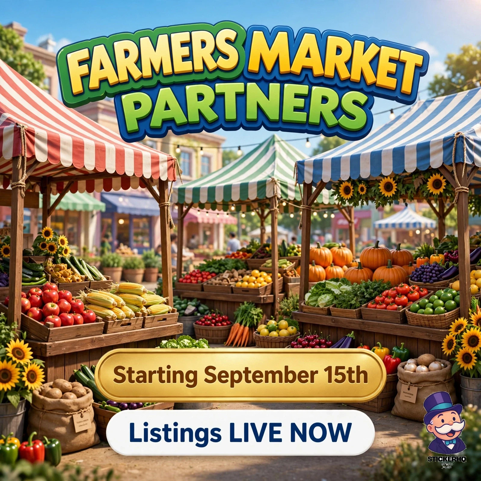FARMERS MARKET PARTNERS EVENT Full Carry 80k Points 4-6 HOURS ( 15th SEPT 2026 )