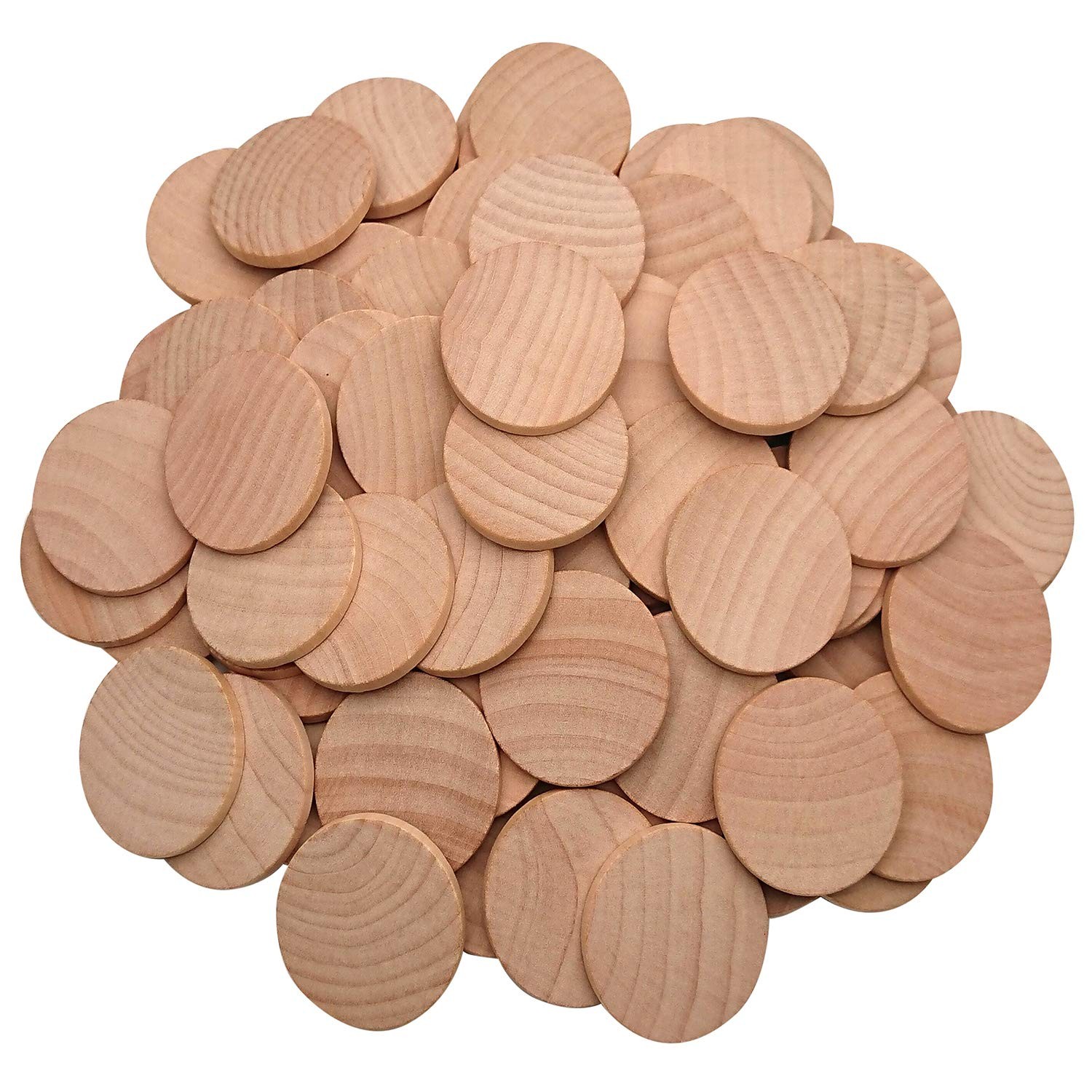 2 Inch Natural Wood Slices Unfinished Round Wood Coins for DIY Arts & Crafts 2 Inch Natural Wood Slices Unfinished Round Wood Coins for DIY Arts & Crafts