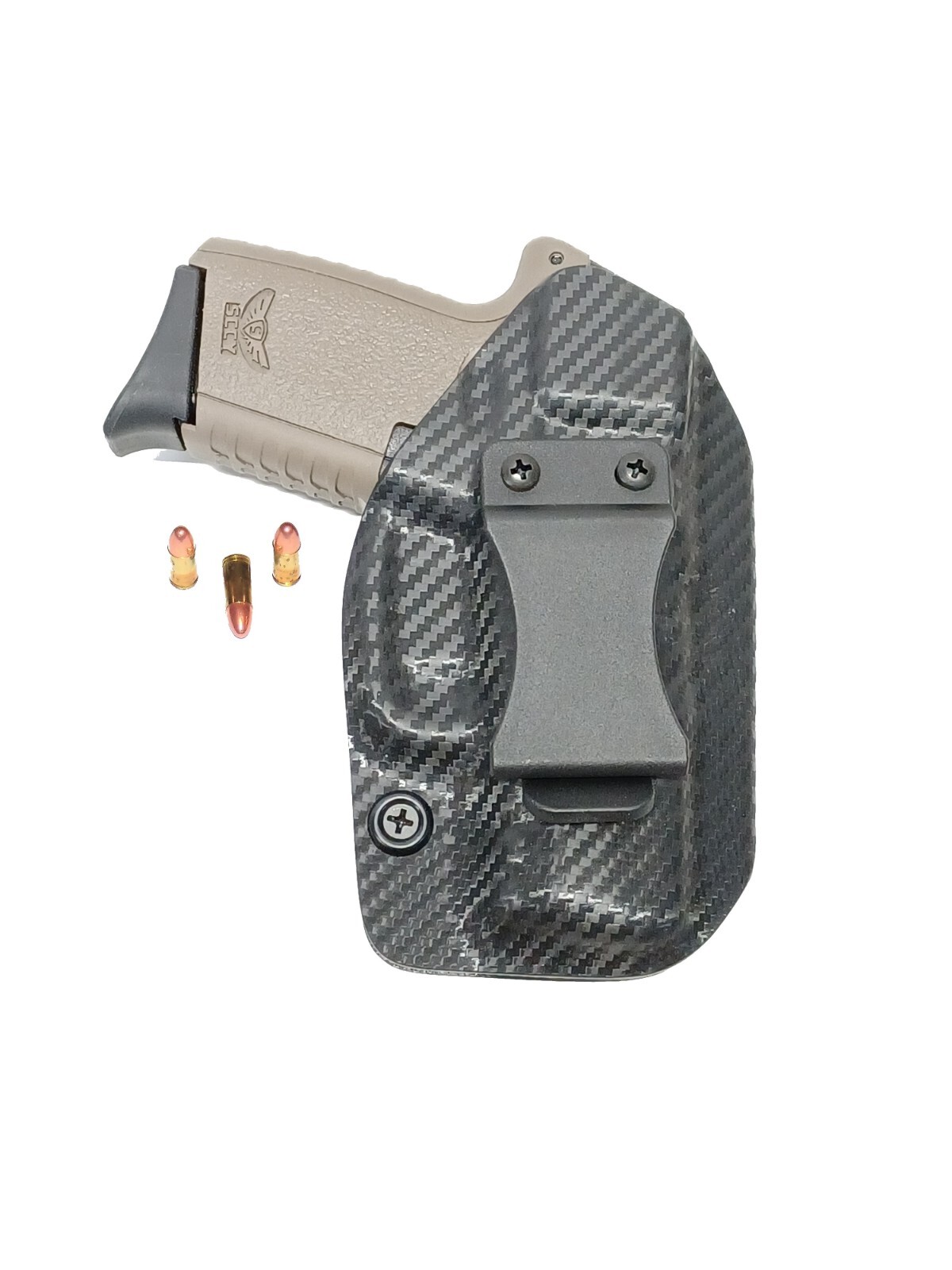 Aggressive Concealment IWB kydex holster carbon fiber Right hand draw 
