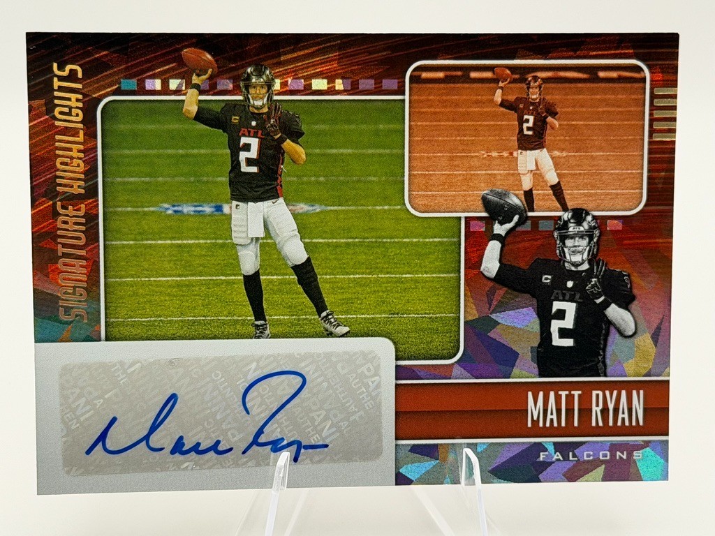 Panini 2021 Illusions Signature Highlights Matt Ryan SH16 Auto Falcons