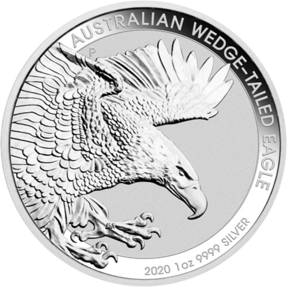 2020 1 oz Australian Wedge-Tailed Eagle Silver Coin (BU) $1 AUD #A349