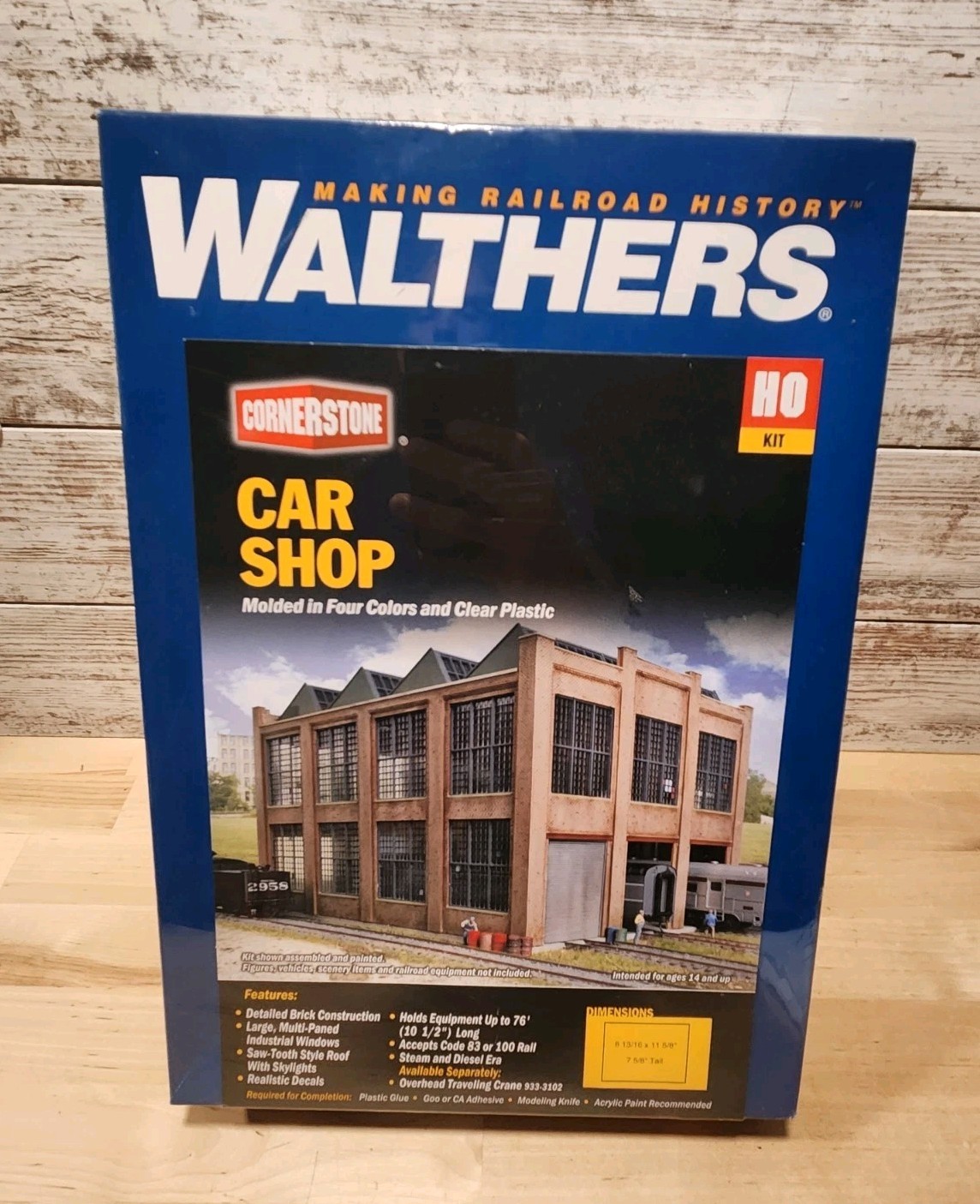 Walthers 933-3040 HO Scale Car Shop Cornerstone Series Plastic Building