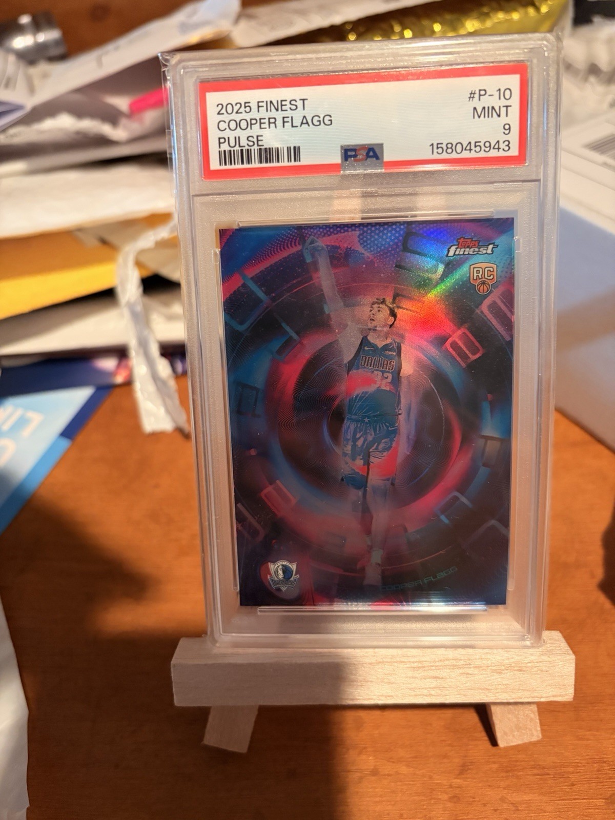 2025 TOPPS FINEST PULSE #P-10 COOPER FLAGG ROOKIE RC PSA 9 2025 TOPPS FINEST PULSE #P-10 COOPER FLAGG ROOKIE RC PSA 9