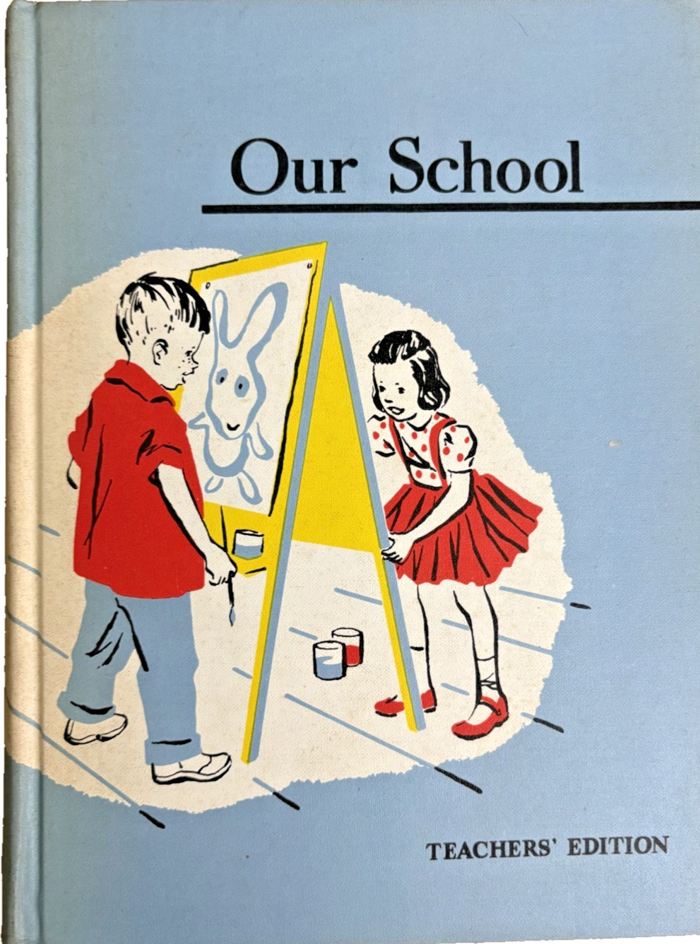 Vintage 1957 Our School A Sheldon Basic Reading Series Hardcover Vintage 1957 Our School A Sheldon Basic Reading Series Hardcover
