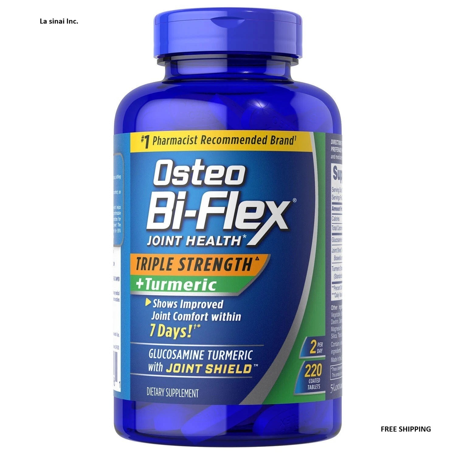 2 pack Osteo Bi-Flex Triple Strength with TurMeric (220 Count)