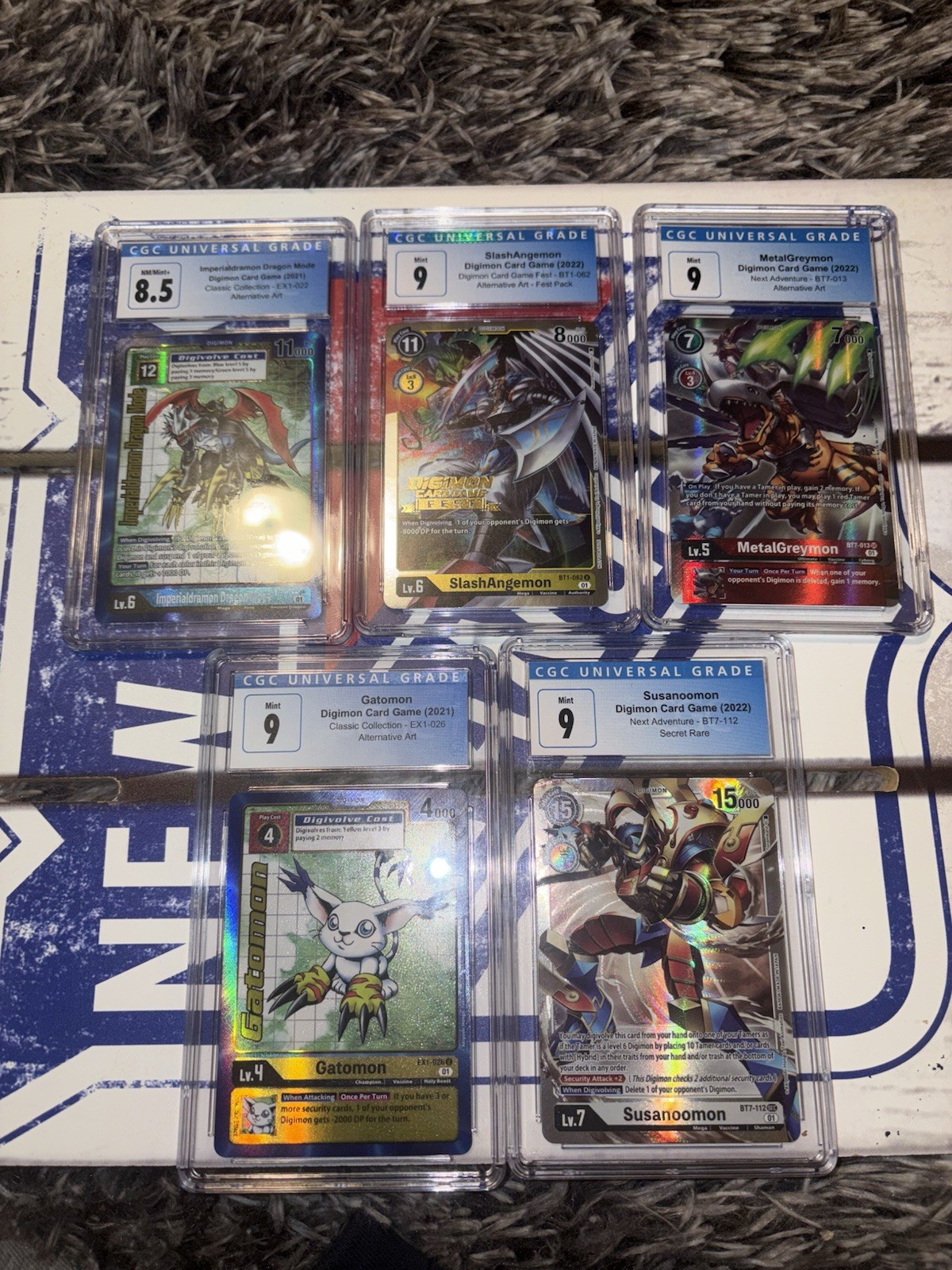 Digimon Card Game TCG CGC 8.5 9 Metalgreymon Gatomon 5 Digimon Card Game TCG CGC 8.5 9 Metalgreymon Gatomon 5