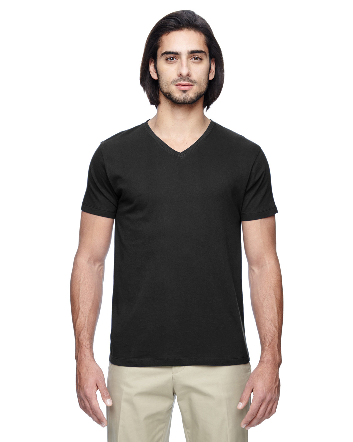 Econscious Men\'s 100% Organic Cotton Short-Sleeve V-Neck T-Shirt 4.4 oz Econscious Men\'s 100% Organic Cotton Short-Sleeve V-Neck T-Shirt 4.4 oz