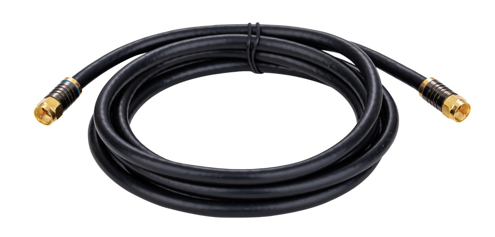 RG6 Quad Cable Black White Coax Coaxial F Extension Wire Satellite TV Antenna