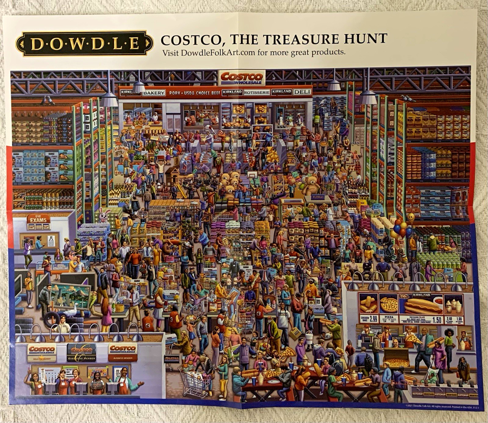Dowdle Costco Wholesale The Treasure Hunt 500-Piece Jigsaw Puzzle 19x26\