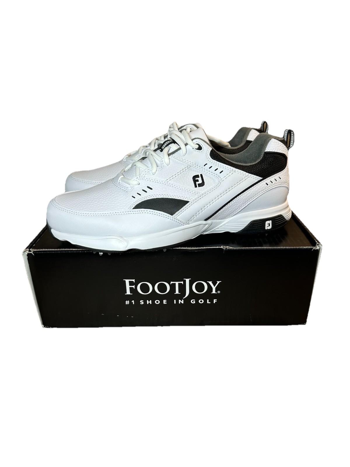 New FootJoy Golf Specialty Sneakers Size 9.5 White / Black  (56722) New in Box