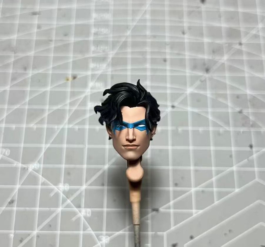 1/12 Painted Comics Custom Nightwing Head Sculpt Fit Mcfarlane Action Figure 1/12 Painted Comics Custom Nightwing Head Sculpt Fit Mcfarlane Action Figure