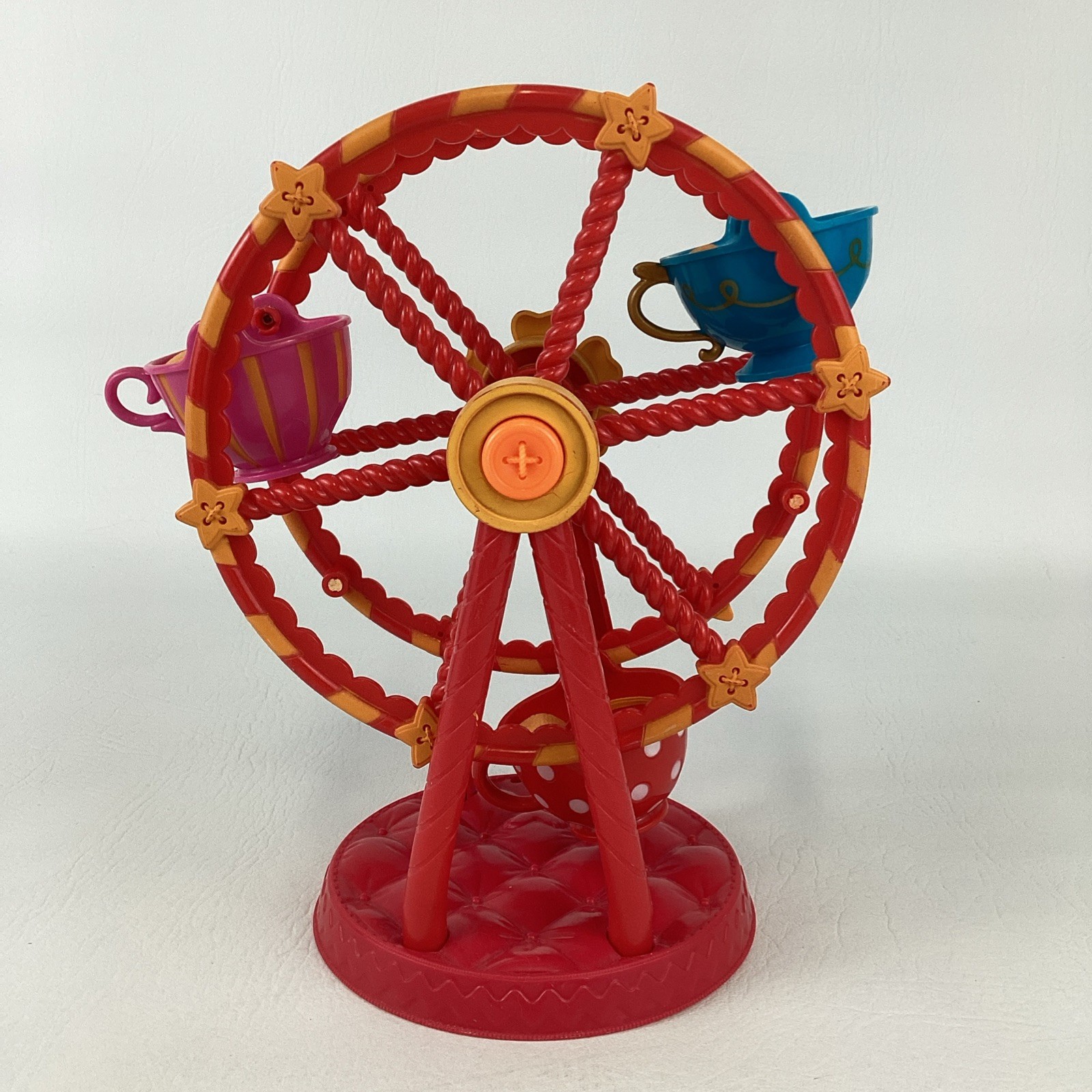 Lalaloopsy Mini Doll Ferris Wheel Ride Teacup Seats Manual Spin 2009 MGA Toy