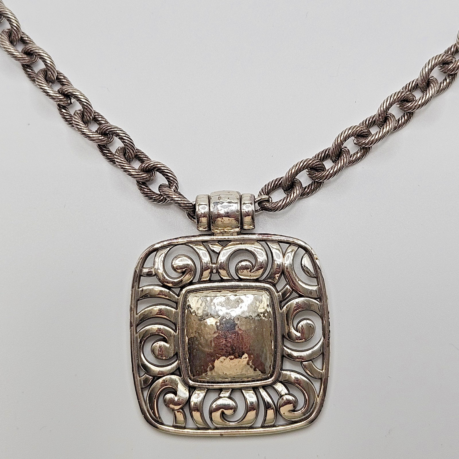 Brighton Barbados Collection Necklace Chunky Statement Pendant 18\