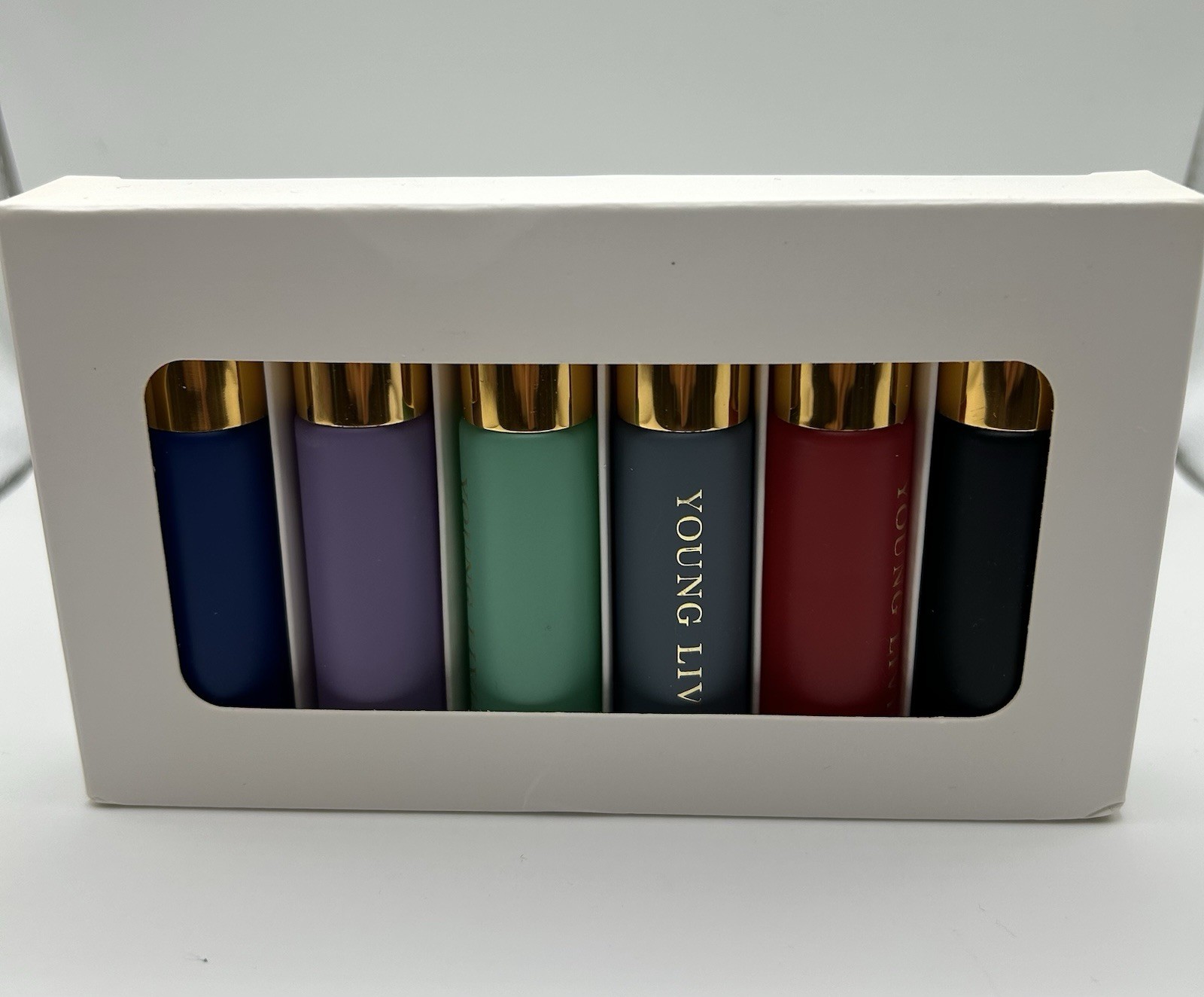 Young Living Essential Oil Empty Rollerball Bottle Set 6-Pack Multicolor