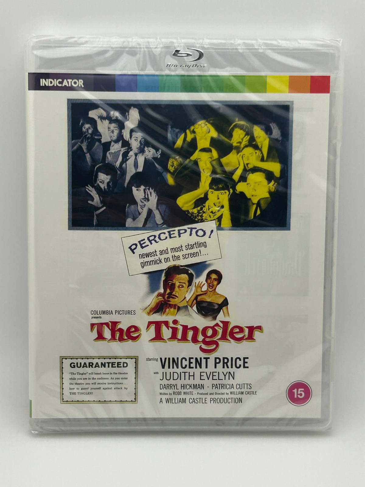 The Tingler (1959) Blu-ray Indicator *Region Free* Vincent Price Horror NEW The Tingler (1959) Blu-ray Indicator *Region Free* Vincent Price Horror NEW
