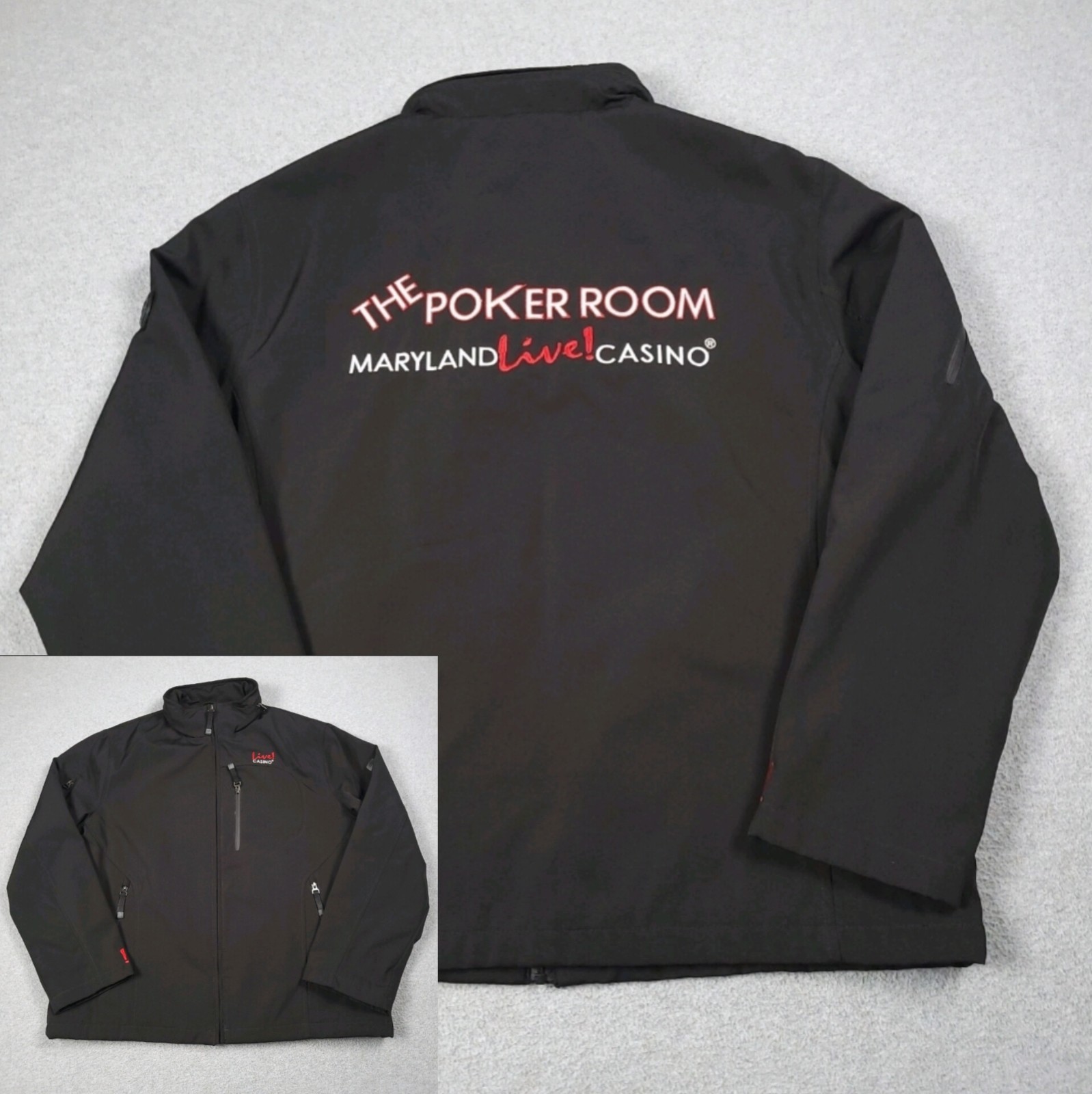 Maryland Live Casino Hotel Tumi Tech Jacket Men XL Black The Poker Room Official