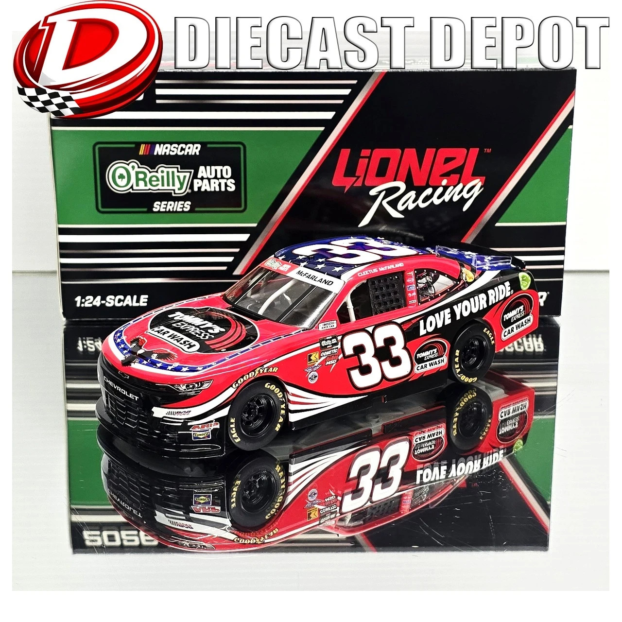 CLEETUS MCFARLAND 2026 TOMMY’S EXPRESS CAR WASH 1/24 ARC