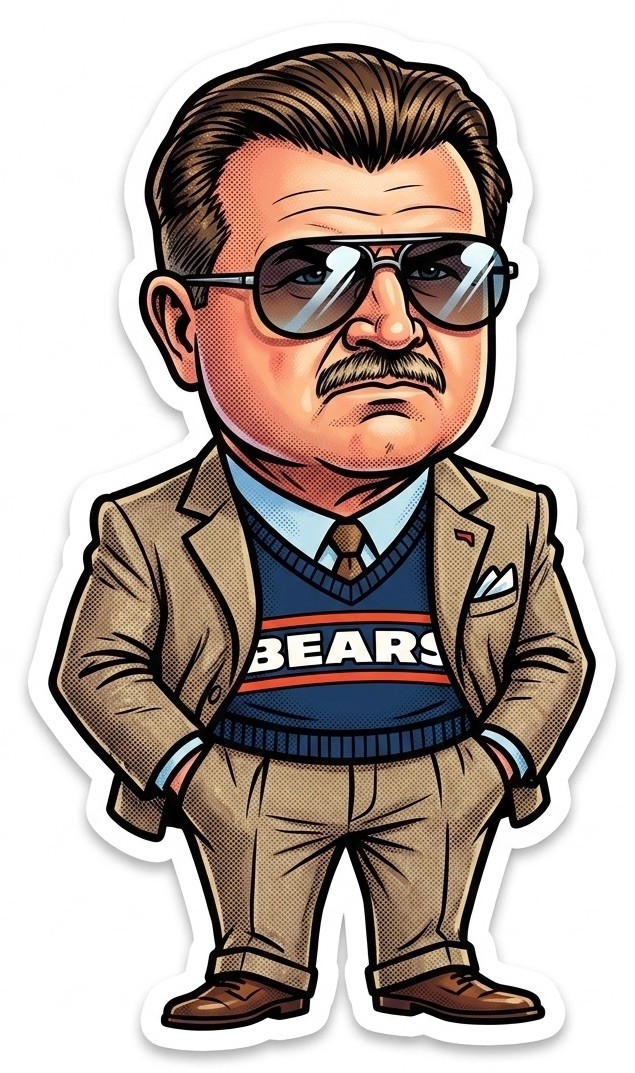 ๐ Mike Ditka โDa Bearsโ Sticker ๐ ๐ Mike Ditka โDa Bearsโ Sticker ๐