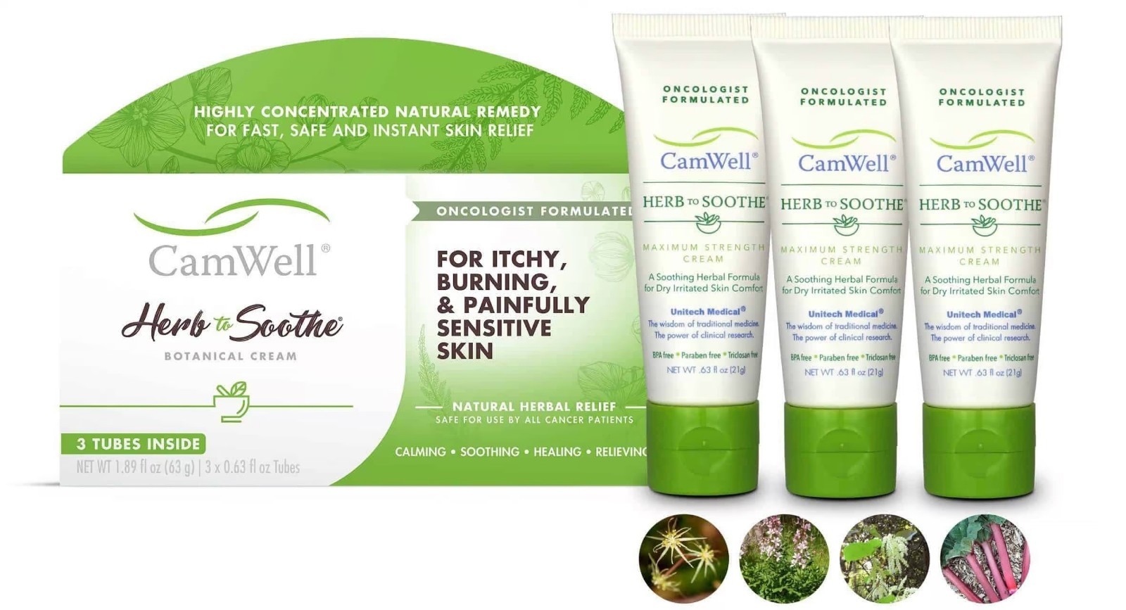 Herb to Soothe Cream - 3 Tubes