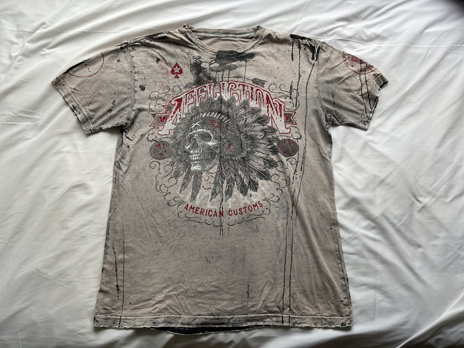 Y2k T-shirt Affliction Men’s large Renegade Live Fast Grunge biker Ride free die Y2k T-shirt Affliction Men’s large Renegade Live Fast Grunge biker Ride free die