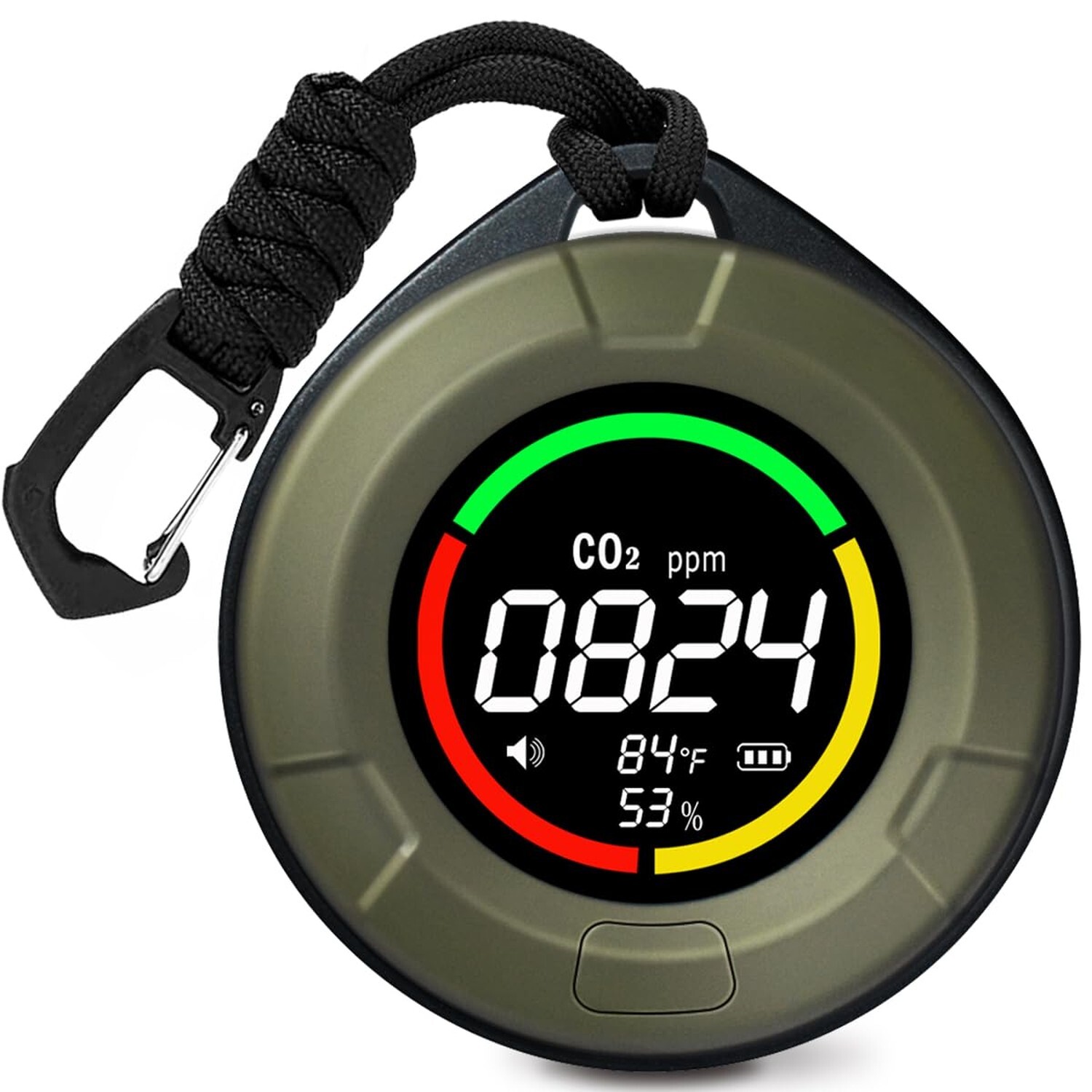 3IN1 Portable CO2 Detector, 2s Refresh High Accuracy Carbon Dioxide Monitor USA