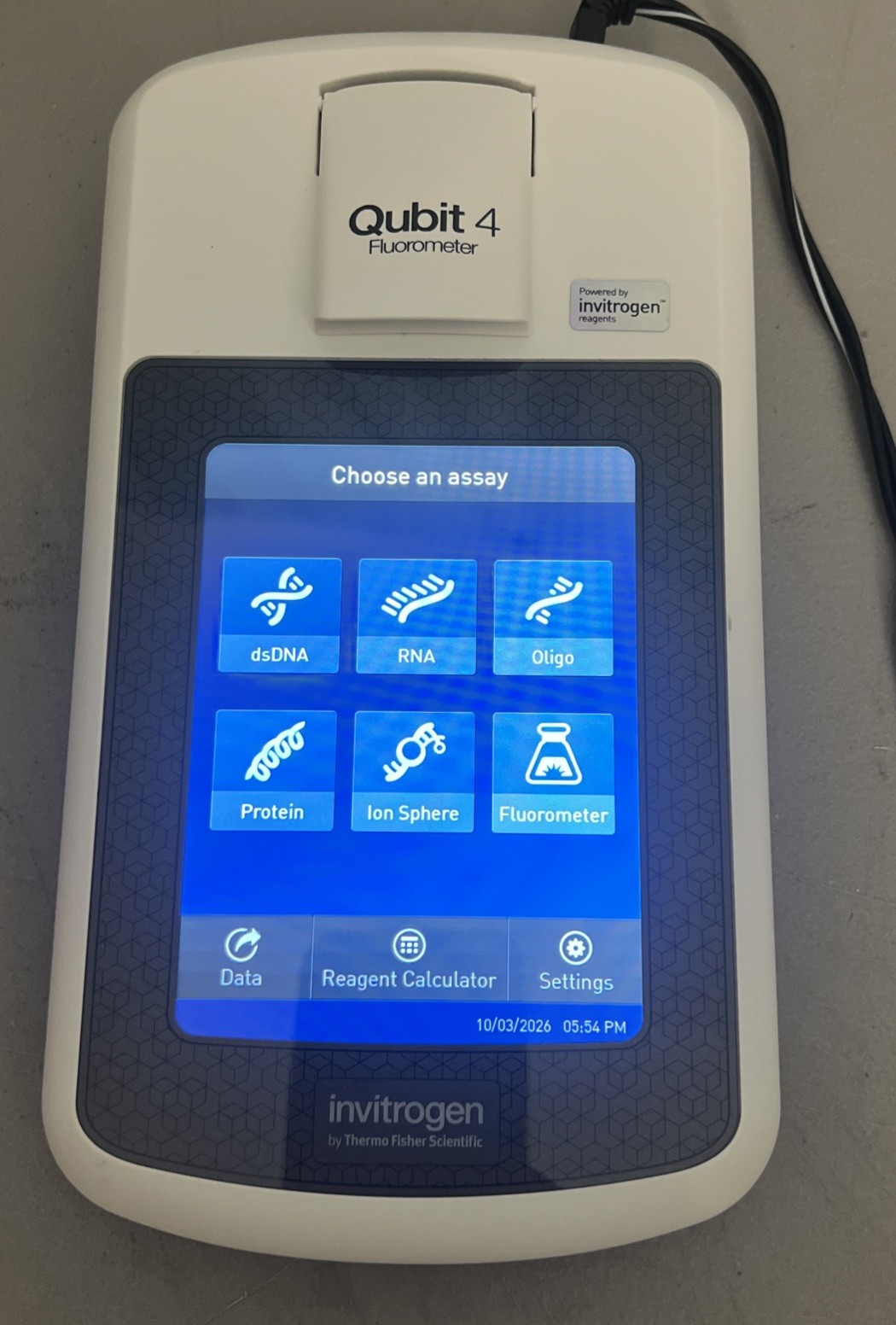 Invitrogen Thermo Fisher Scientific Qubit 4 Fluorometer Q33226 DNA RNA Protein