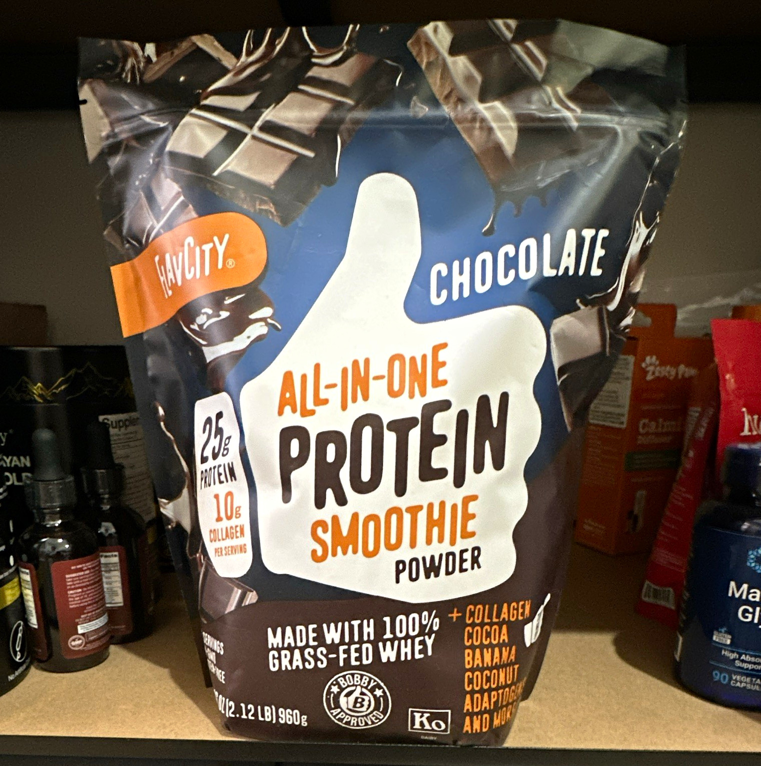 FlavCity Chocolate All-in-One Protein Smoothie Powder Keto Grass Fed 960g FlavCity Chocolate All-in-One Protein Smoothie Powder Keto Grass Fed 960g