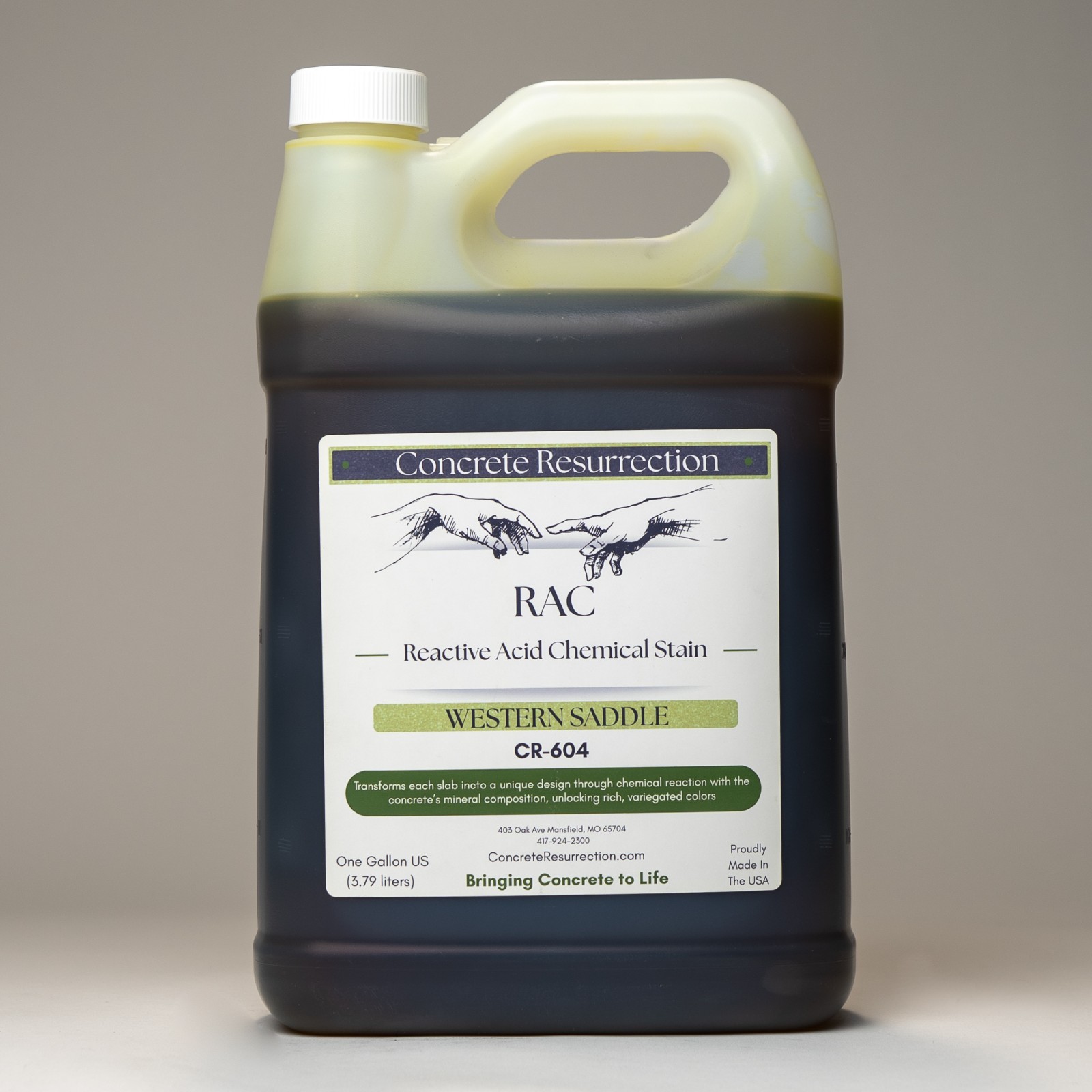 Reactive Acid Chemical Concrete Stain - Western Saddle - 1G