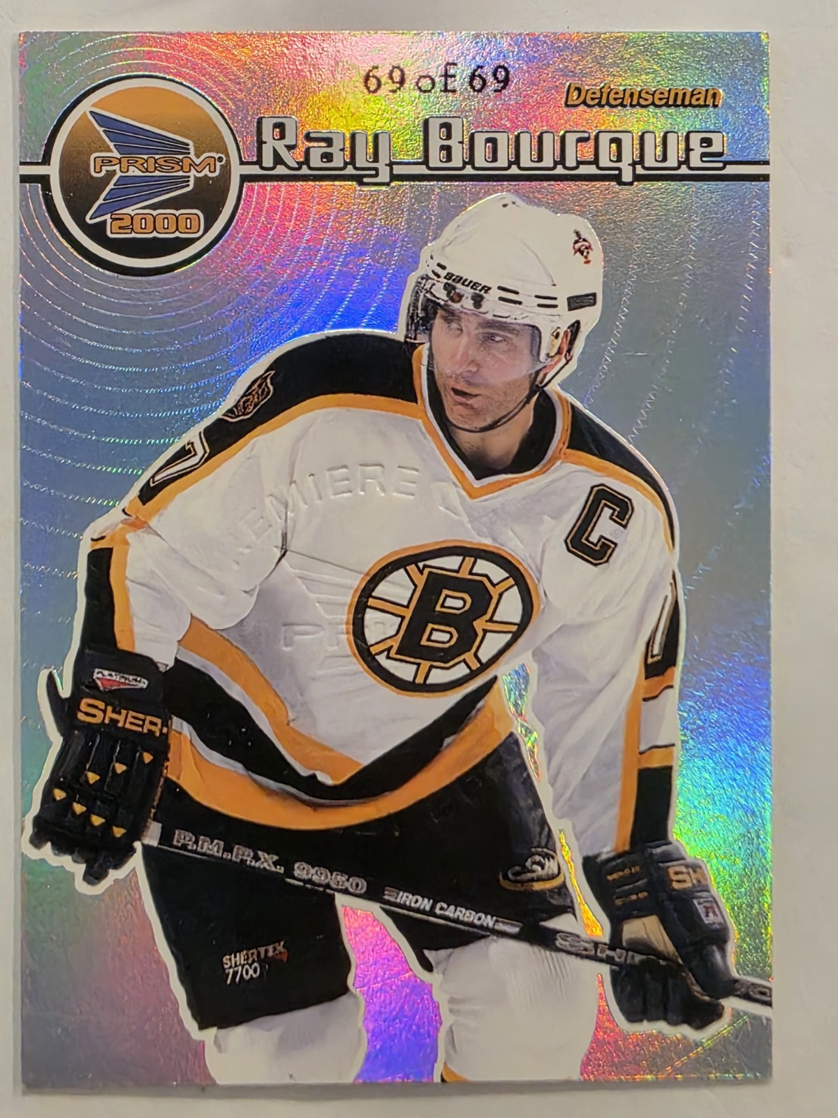 1999-00 Pacific Prism - HOF Ray Bourque #12 Premiere Date BOOKEND 69/69 1999-00 Pacific Prism - HOF Ray Bourque #12 Premiere Date BOOKEND 69/69